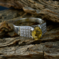 Priya Feminine Yellow Halo Ring