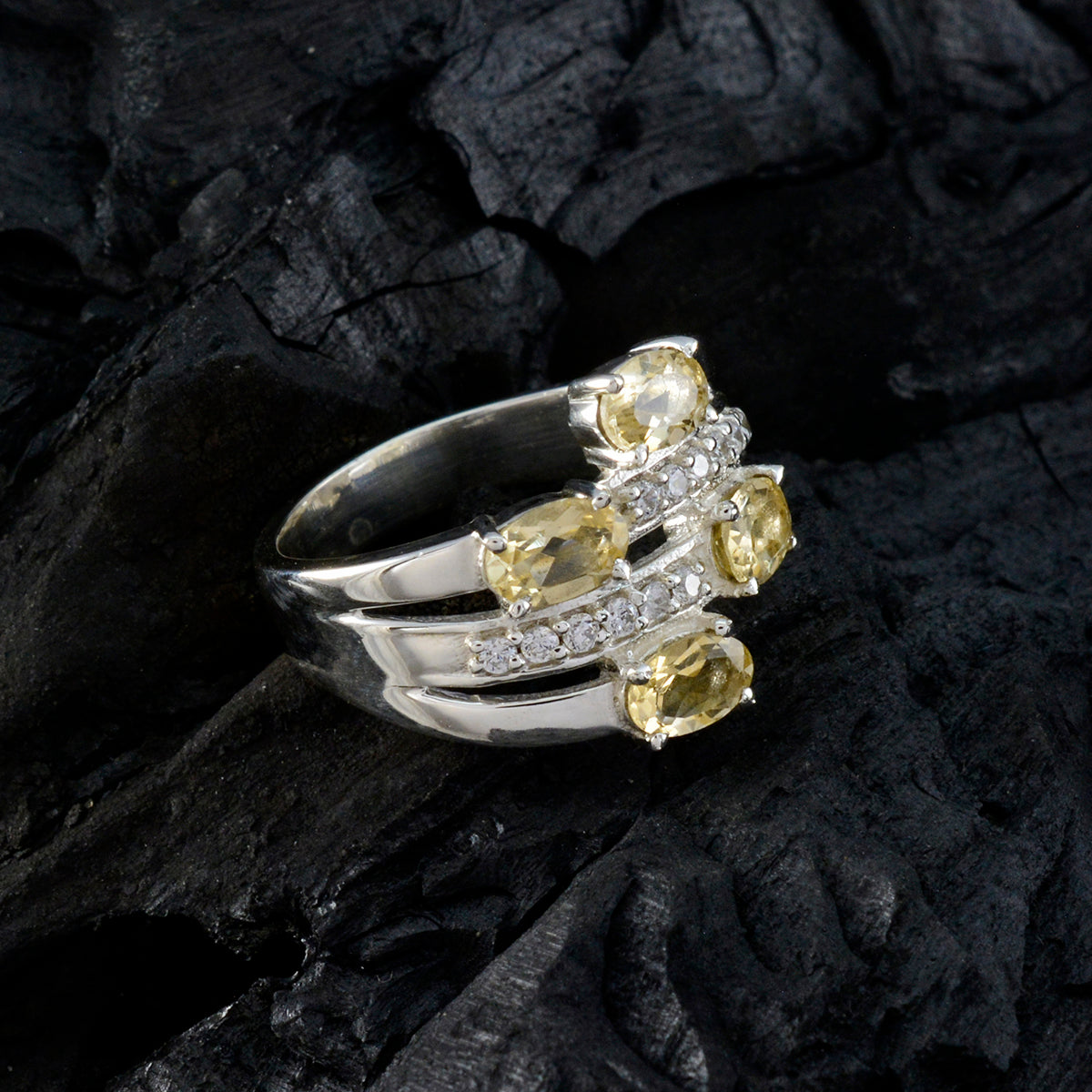 Yasmine Boho Yellow quarter Ring