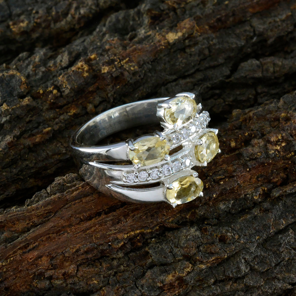 Yasmine Boho Yellow quarter Ring