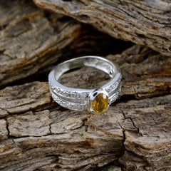 Aisha Sophisticated Yellow Halo Ring