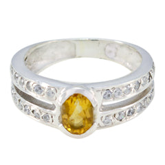 Aisha Sophisticated Yellow Halo Ring Citrine Yellow