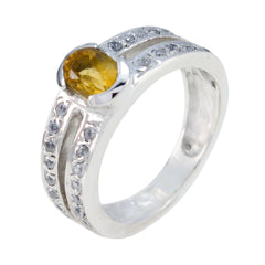 Aisha Sophisticated Yellow Halo Ring