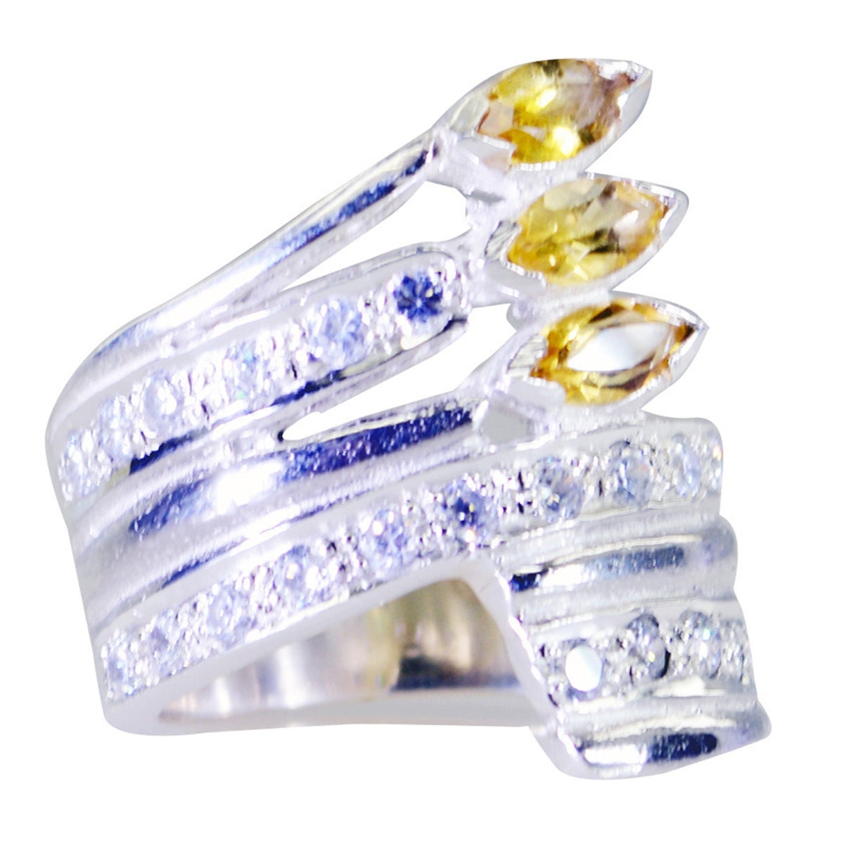 Dewi Trendy Yellow Halo Ring