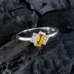 Jia Trendy Yellow Halo Ring
