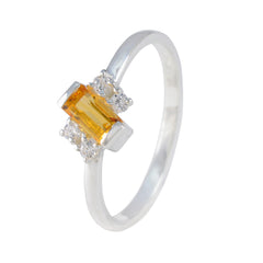 Jia Trendy Yellow Halo Ring