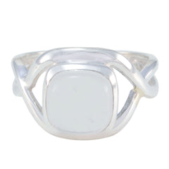 Clara Sophisticated White Solitaire Ring Crystal Quartz White