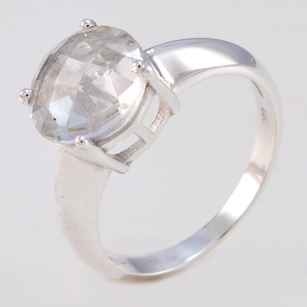 Bruna Sophisticated White Solitaire Ring