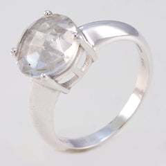 Bruna Sophisticated White Solitaire Ring