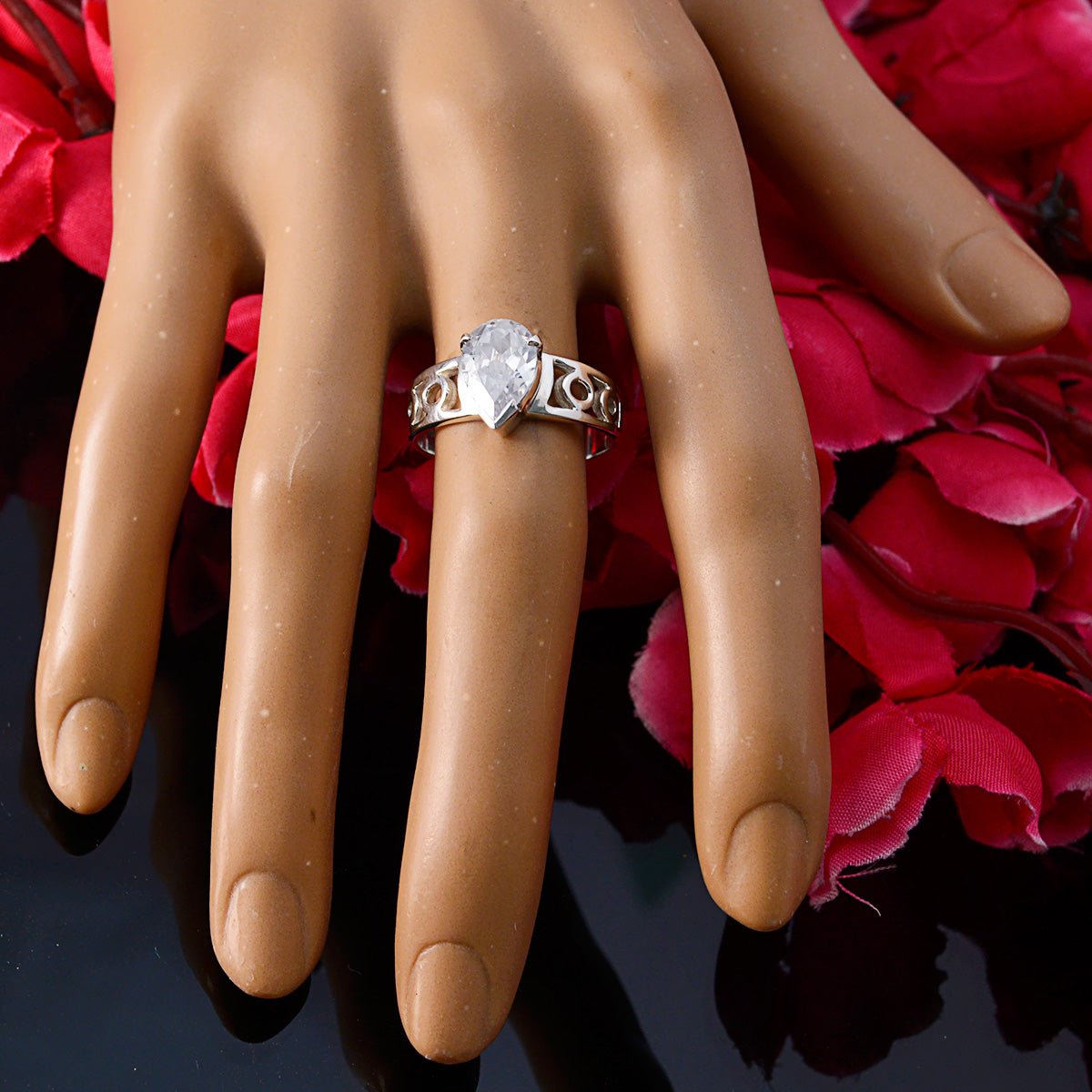 Skylar Promise White Solitaire Ring