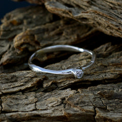 Liyana Contemporary White Solitaire Ring