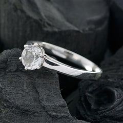 Ayesha Graceful White Solitaire Ring