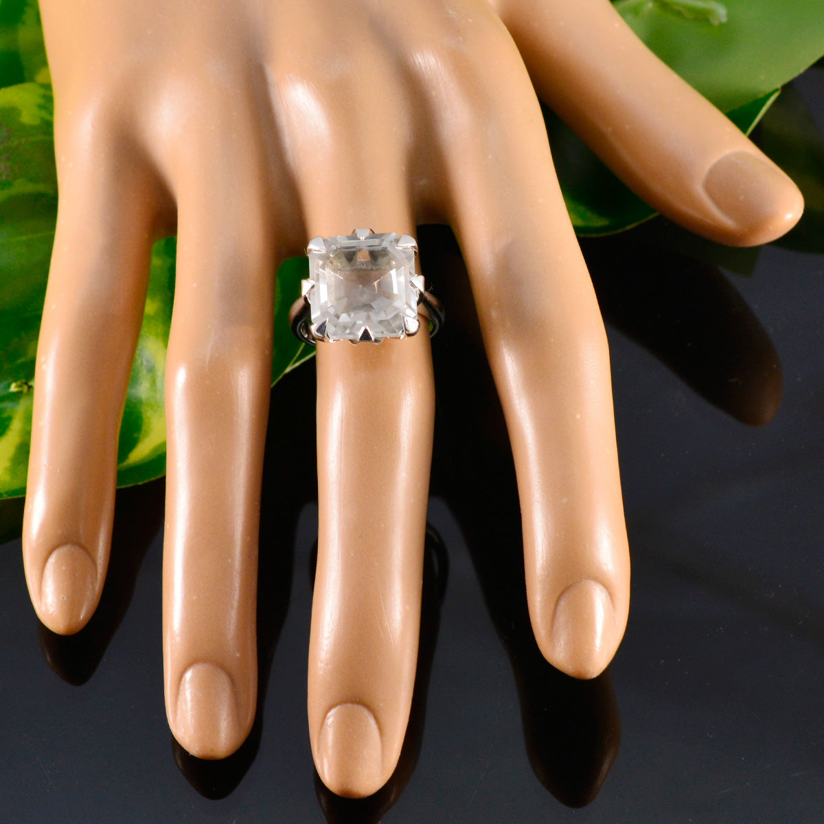 Alice Boho White Solitaire Ring
