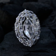 Aisha Trendy White multiple Ring