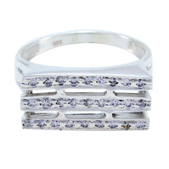 Emma Abstract White Halo Ring Cubic zirconia CZ White