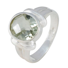Josephine Ethnic Light Green Solitaire Ring