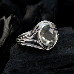 Mia Ethnic Light Green Solitaire Ring