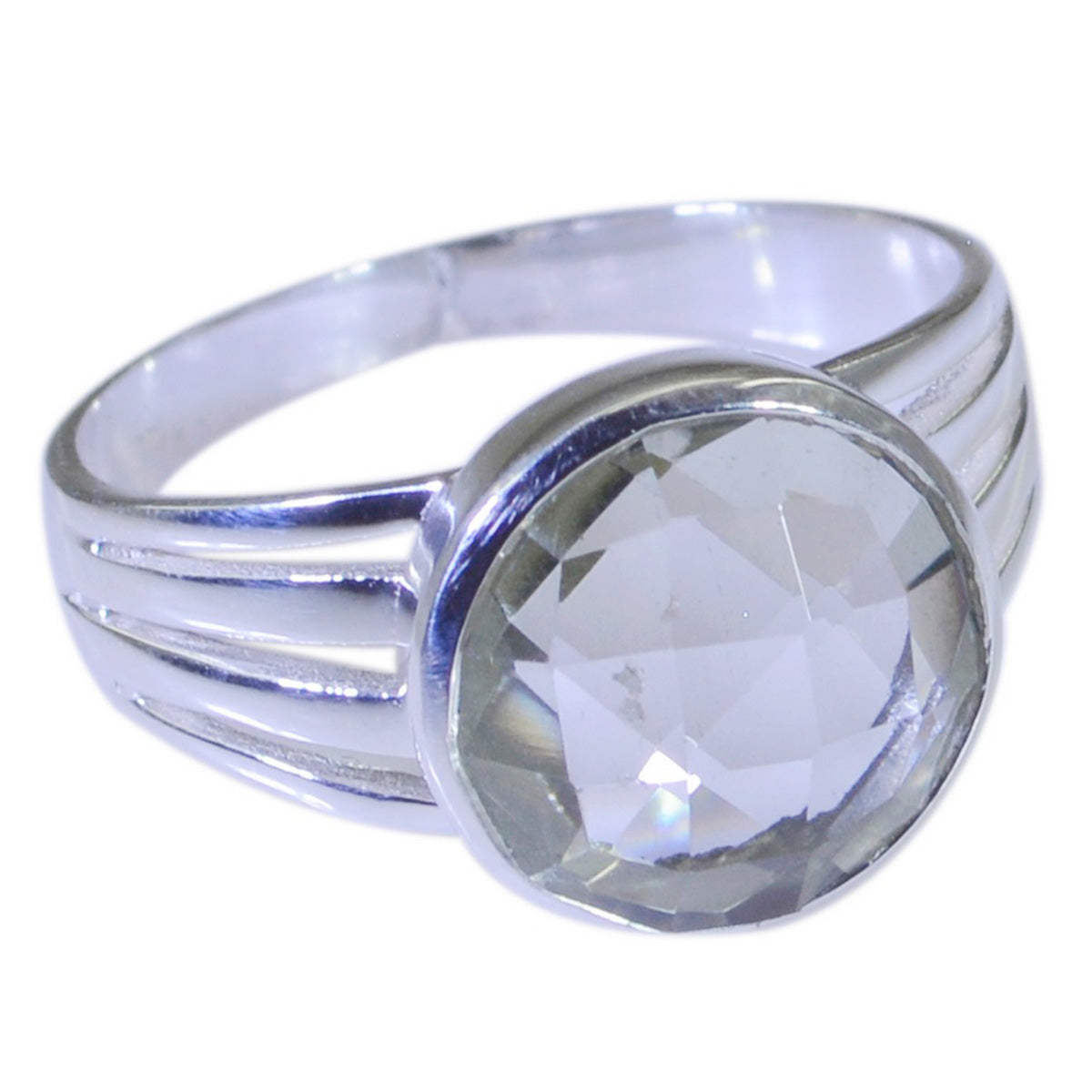 Aria Feminine Light Green Solitaire Ring