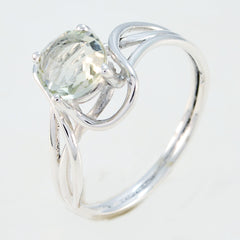 Mia Graceful Light Green Solitaire Ring