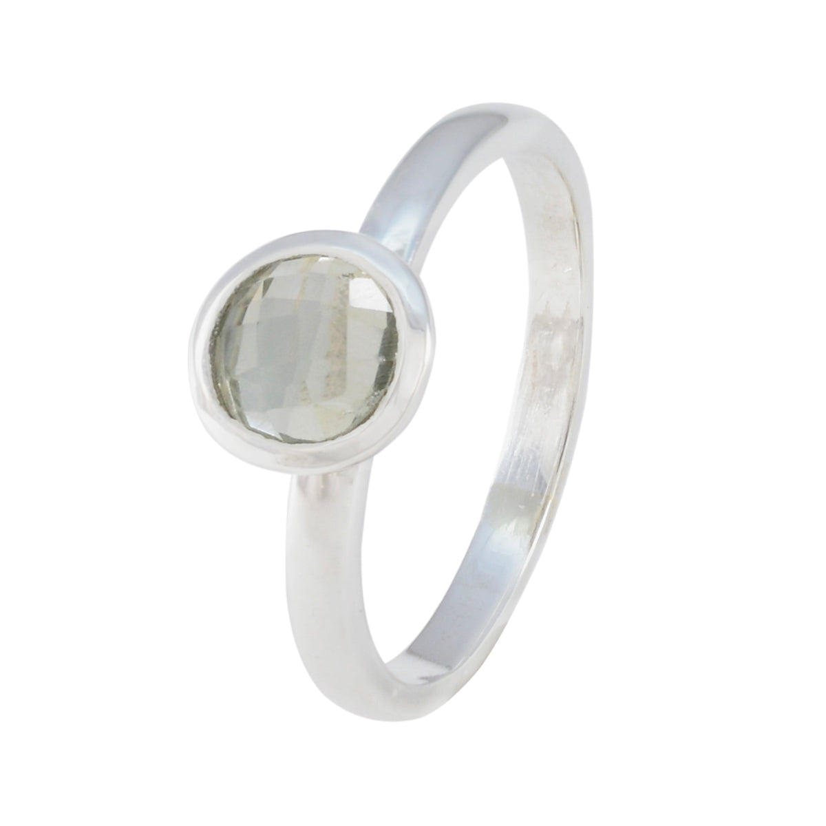 zazlle Abstract Light Green Solitaire Ring