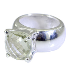 Ida Signet Light Green Solitaire Ring