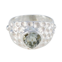 Luisa Luxurious Light Green Solitaire Ring Green Amethyst Green