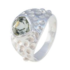 Luisa Luxurious Light Green Solitaire Ring