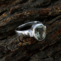 Liyana Glamorous Light Green Solitaire Ring