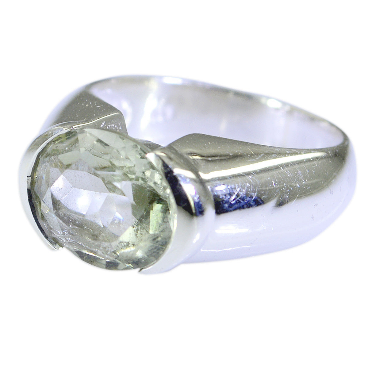 Liyana Promise Light Green Solitaire Ring