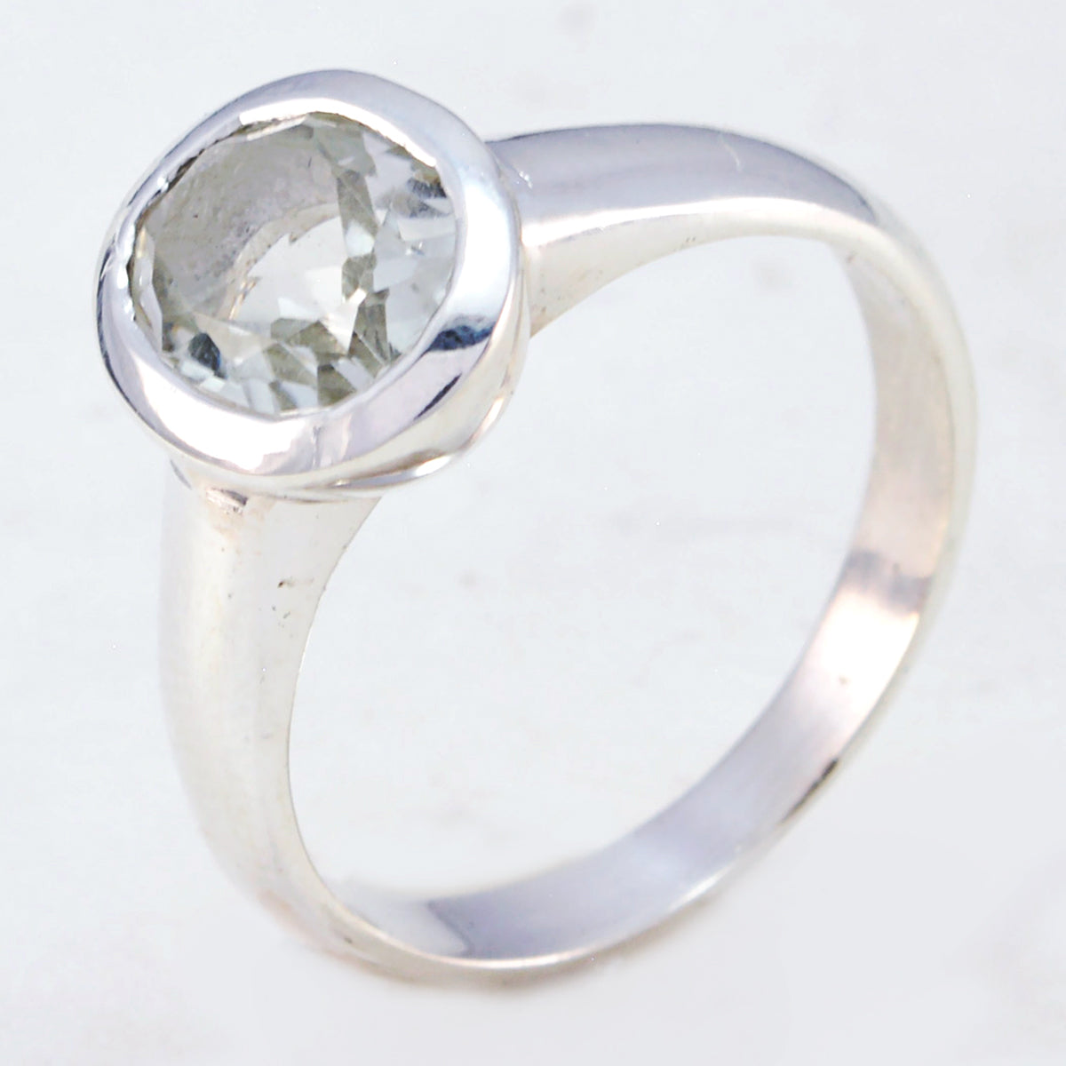Genesis Boho Light Green Solitaire Ring