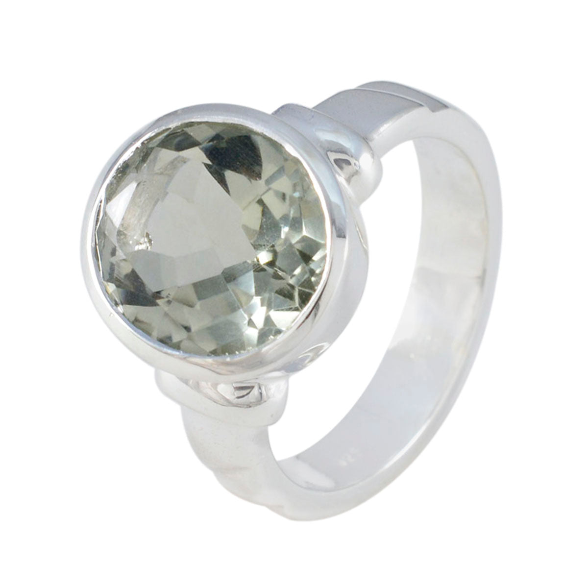 Daniela Graceful Light Green Solitaire Ring