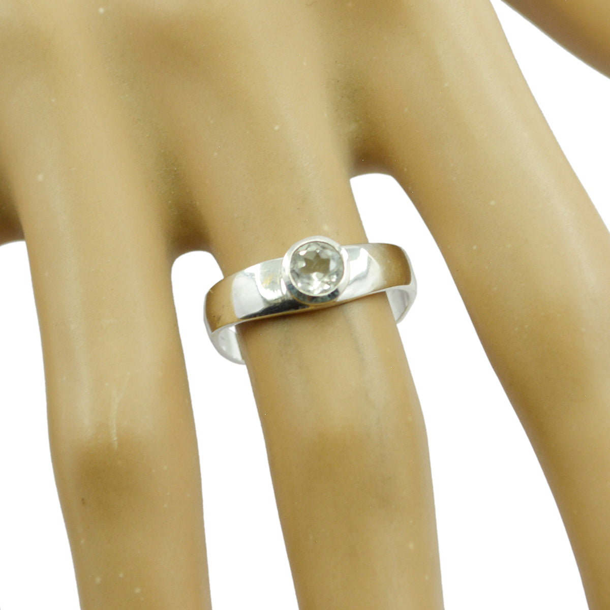 Eun-ji Romantic Light Green Solitaire Ring