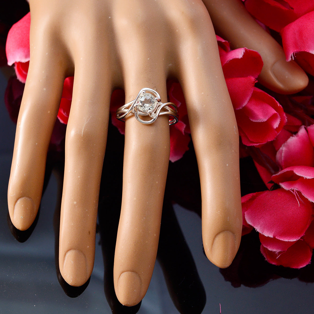 Ha-eun Fairytale Light Green Solitaire Ring