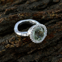 Ananya Graceful Light Green Solitaire Ring