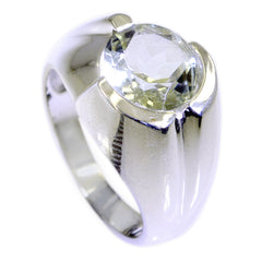 Ayesha Glamorous Light Green Solitaire Ring Green Amethyst Green