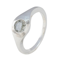 Natcha Glamorous Light Green Solitaire Ring