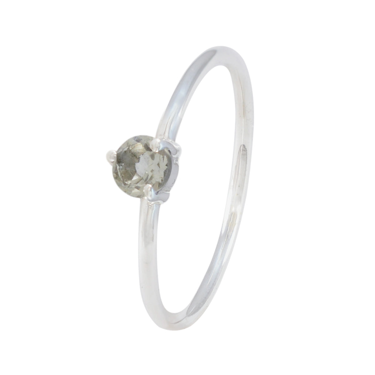 Yuki Graceful Light Green Solitaire Ring