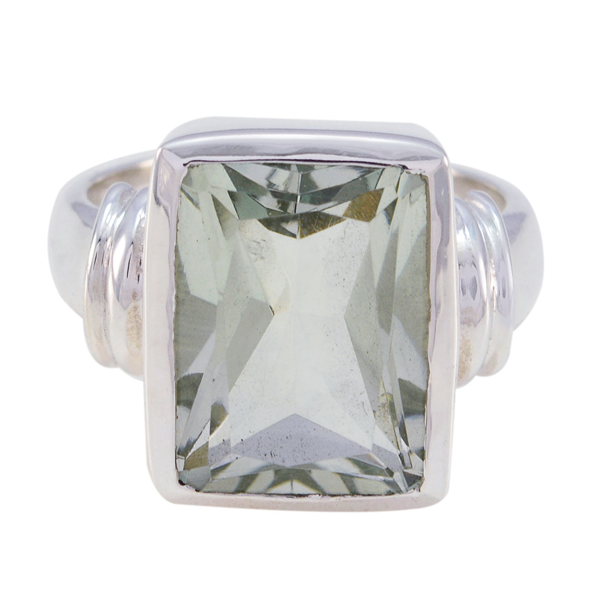 Meera Armor Light Green Solitaire Ring
