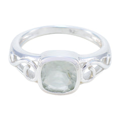 Ida Fairytale Light Green Solitaire Ring Green Amethyst Green