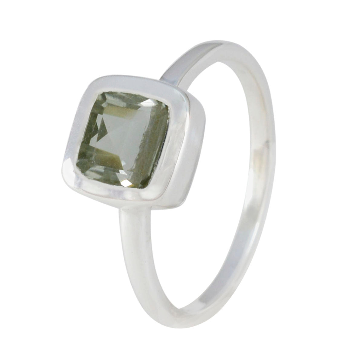 Yuki Luxurious Light Green Solitaire Ring