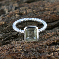 Camila Modern Light Green Solitaire Ring