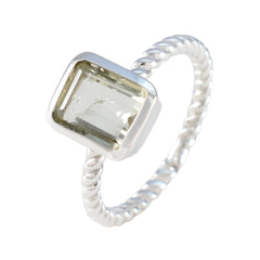 Camila Modern Light Green Solitaire Ring
