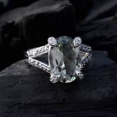 Nova Feminine Light Green Halo Ring