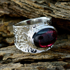 Lea engravings Red Solitaire Ring