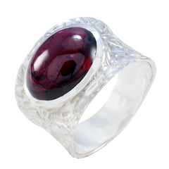 Lea engravings Red Solitaire Ring