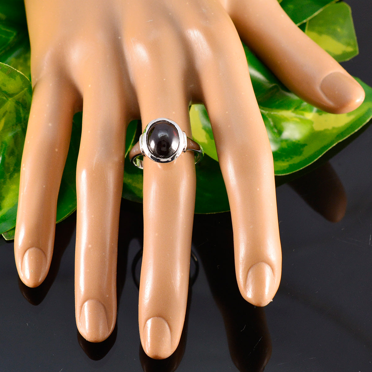 Grace Boho Red Solitaire Ring