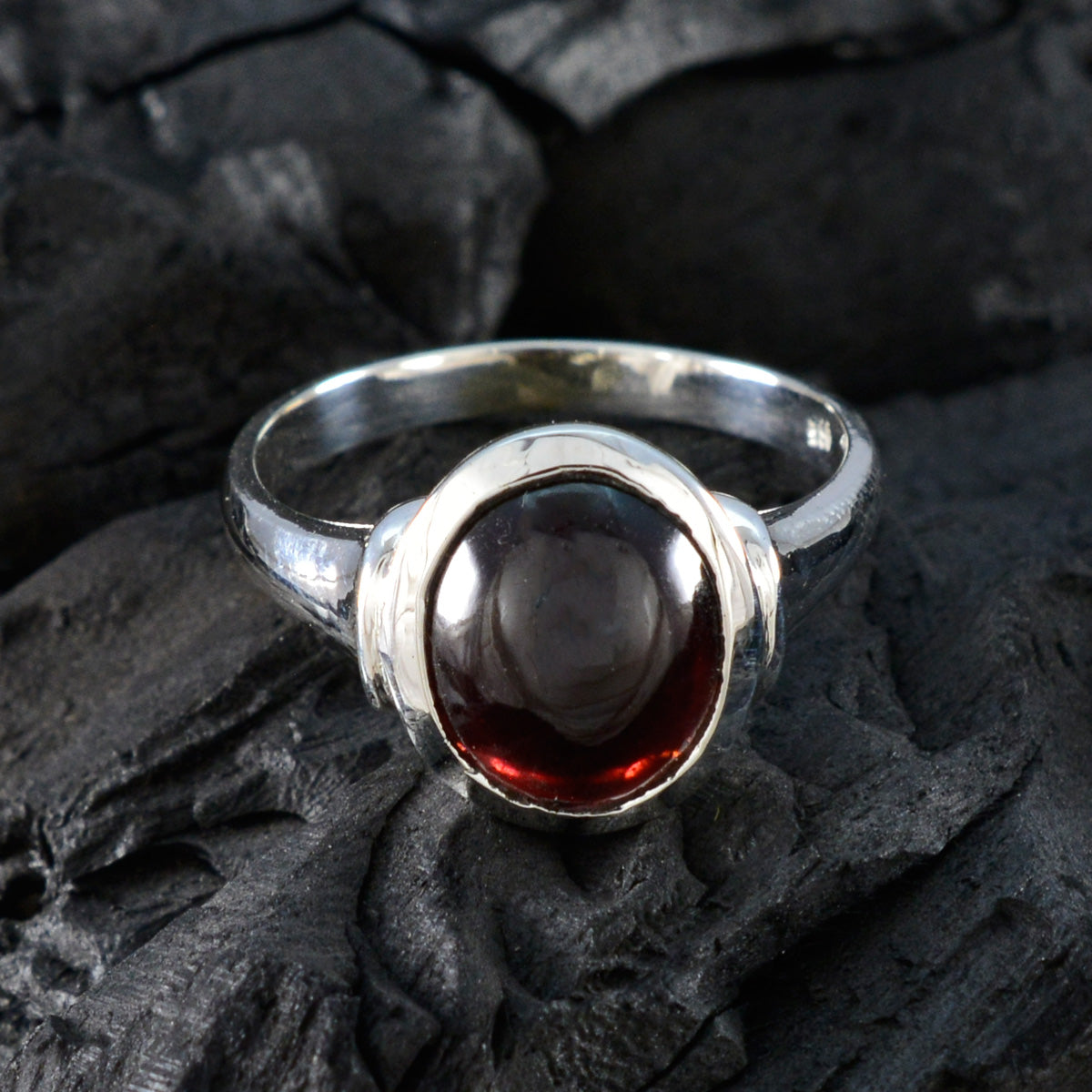 Grace Boho Red Solitaire Ring