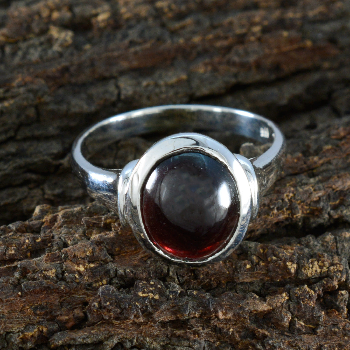 Grace Boho Red Solitaire Ring