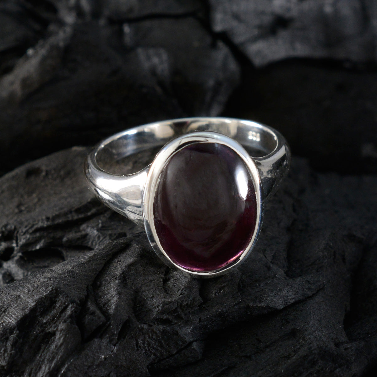 Angel Boho Red Solitaire Ring