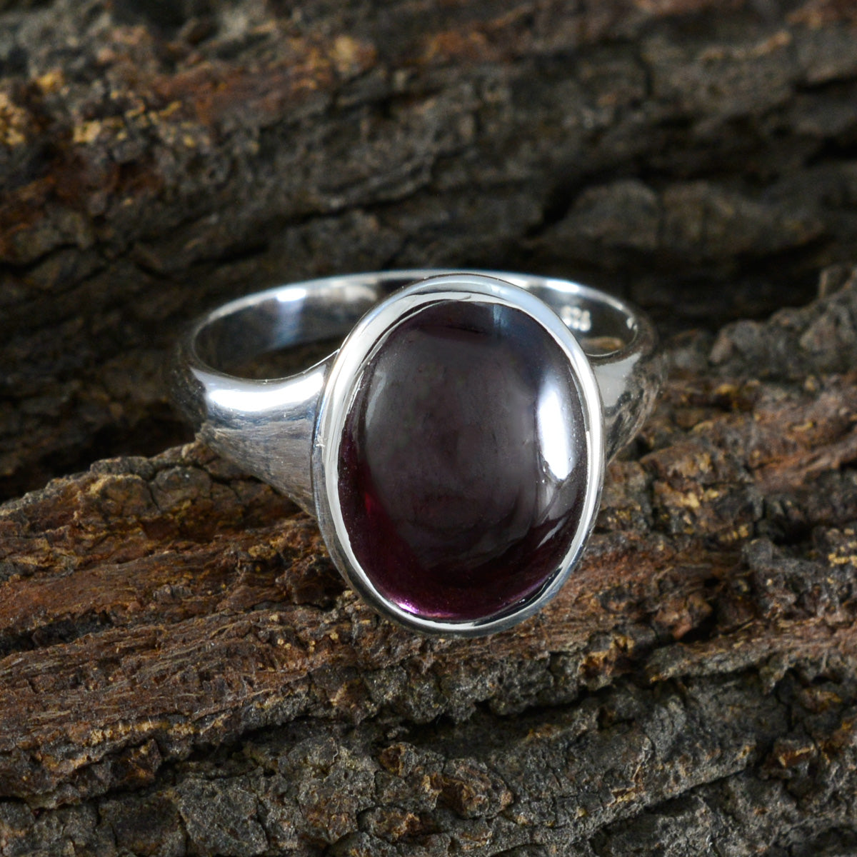 Angel Boho Red Solitaire Ring