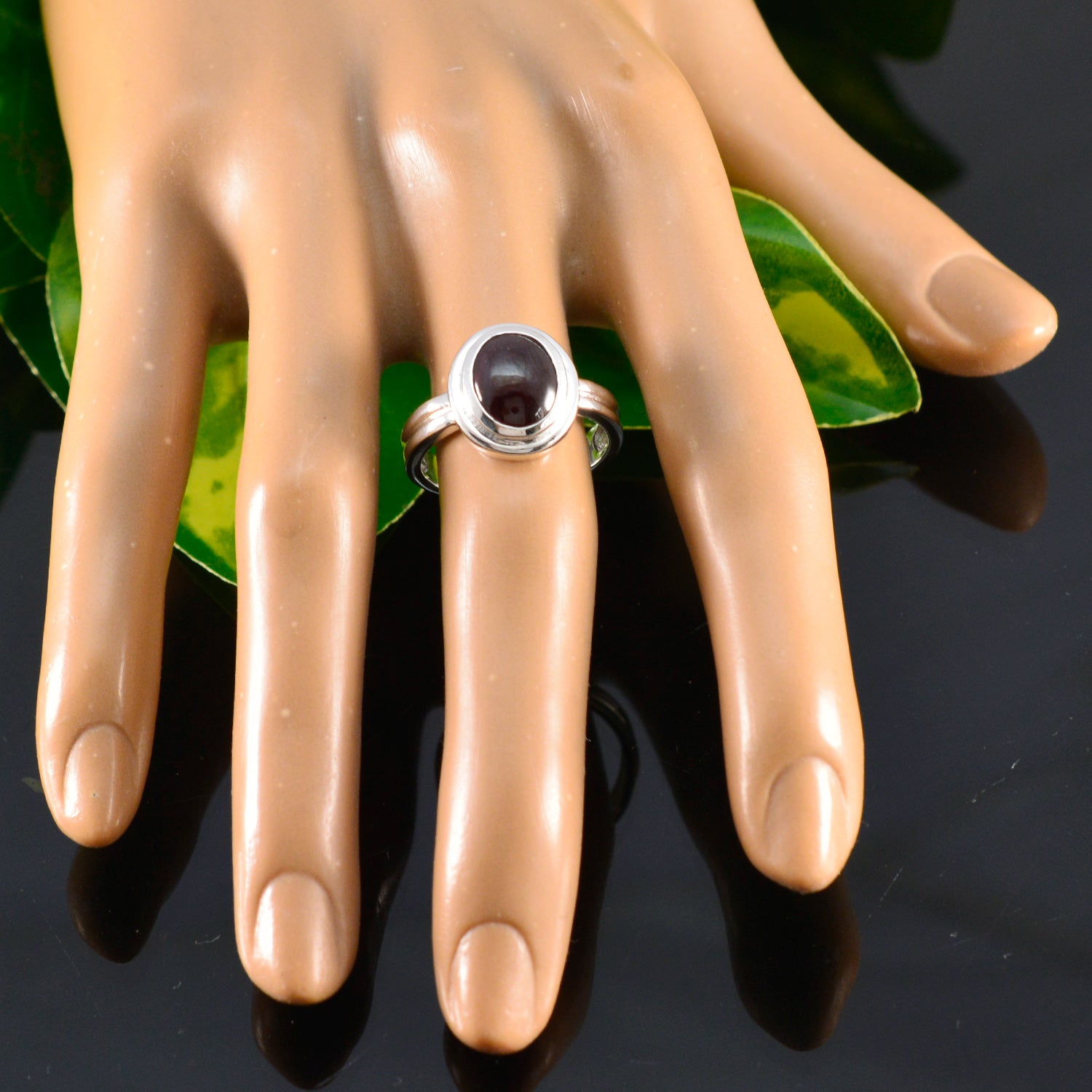 Kristine Sophisticated Red Solitaire Ring
